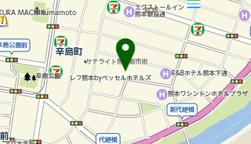 マクドナルド 熊本新市街店の地図画像