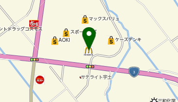 マクドナルド クロス21UTO店の地図画像