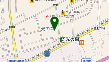 マクドナルド 光の森ゆめタウン店の地図画像
