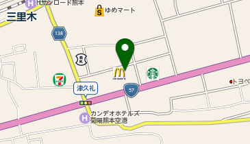 マクドナルド 菊陽バイパス店の地図画像