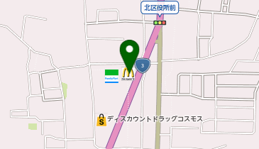 マクドナルド 3号線植木店の地図画像