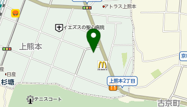 マクドナルド 上熊本店の地図画像
