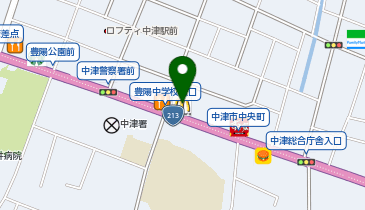 マクドナルド 中津店の地図画像