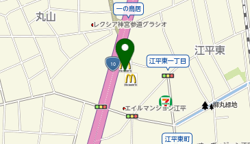 マクドナルド 江平店の地図画像
