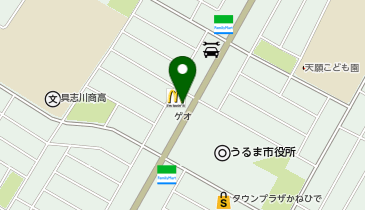 マクドナルド 安慶名店の地図画像