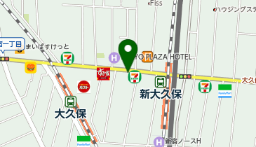 マクドナルド 新大久保西店の地図画像