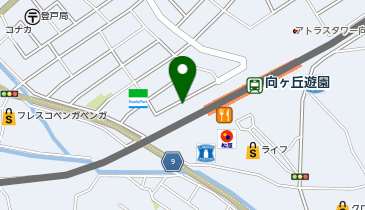 全日食チェーン クスリのナカヤマ向ケ丘遊園北口店の地図画像