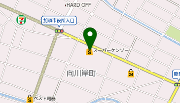 全日食チェーン KAZOケンゾーの地図画像