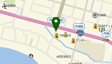 全日食チェーン スーパーヤナギ内海店の地図画像