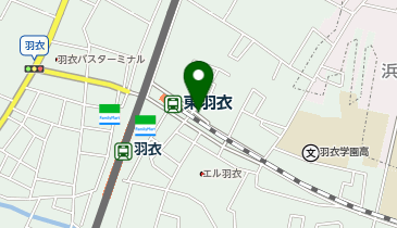 全日食チェーン 日之出屋羽衣店の地図画像