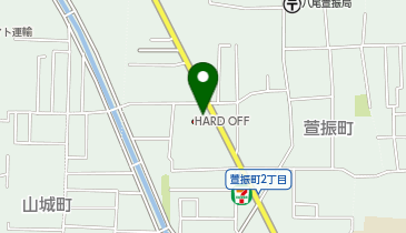 ハードオフ八尾萱振店の地図画像