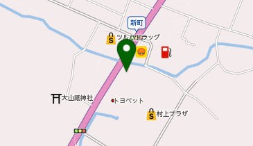 ブックオフ村上店の地図画像