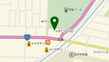 オフハウス米沢店の地図画像