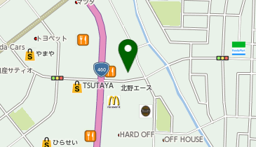 ガレージオフ新発田店の地図画像