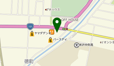 ガレージオフ米沢店の地図画像