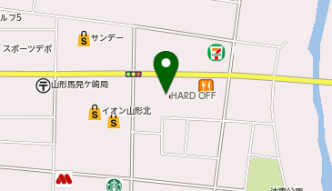 ホビーオフ山形北店の地図画像