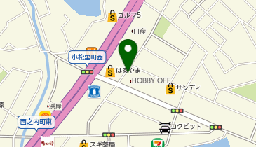 ホビーオフ岸和田店の地図画像