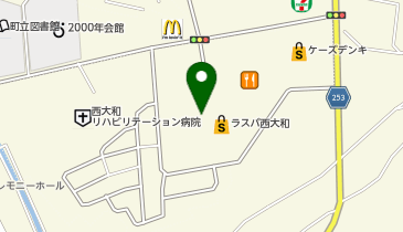 ホビーオフMEGAドン・キホーテUNY西大和店の地図画像