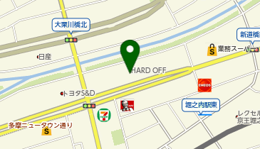 ハードオフ八王子堀之内店の地図画像