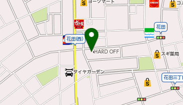 ハードオフ越谷花田店の地図画像