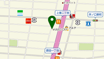 ハードオフ岡崎上里店の地図画像