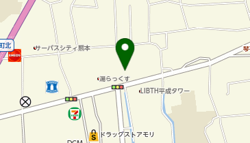 ハードオフ南熊本店の地図画像