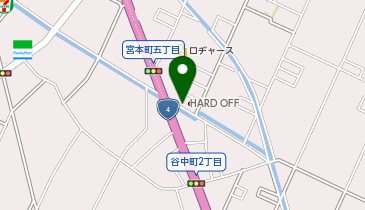 ハードオフ越谷草加バイパス店の地図画像