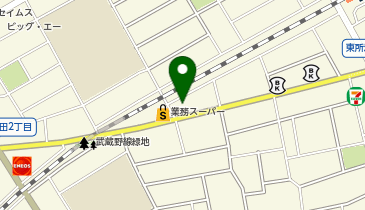 ハードオフ東所沢店の地図画像