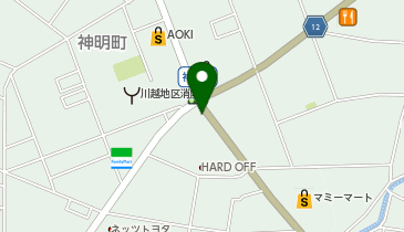 ハードオフ川越神明町店の地図画像