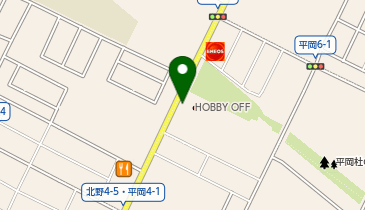 ブックオフ札幌平岡店の地図画像