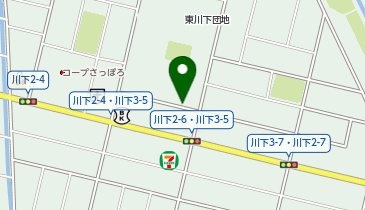 ブックオフ札幌川下店の地図画像