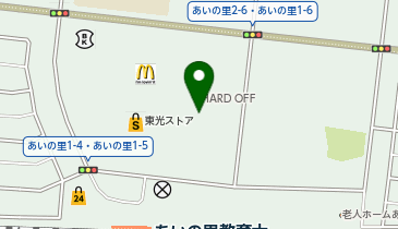 ブックオフ札幌あいの里店の地図画像