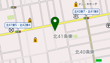 オフハウス札幌北41条店の地図画像
