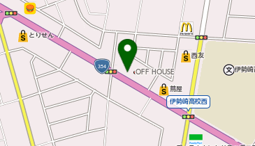 オフハウス伊勢崎茂呂店の地図画像
