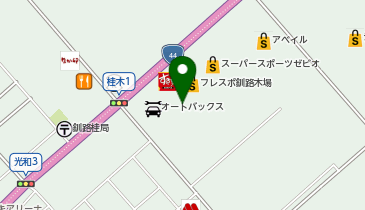 オフハウス釧路木場店の地図画像