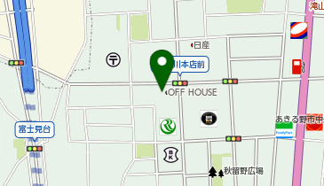 オフハウスあきる野店の地図画像
