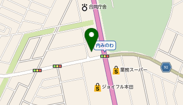 オフハウス127号君津店の地図画像