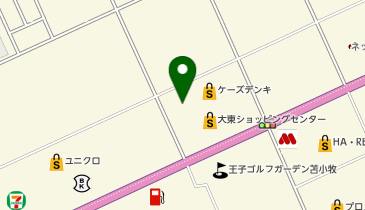 ホビーオフ苫小牧店の地図画像