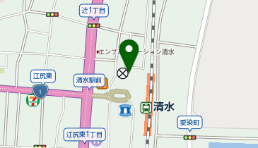 アイサポ清水駅前店の地図画像