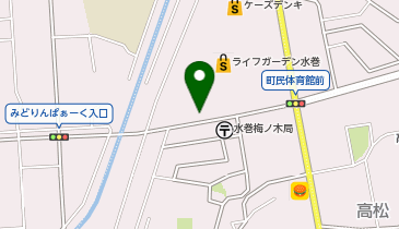 アイサポライフガーデン水巻店の地図画像