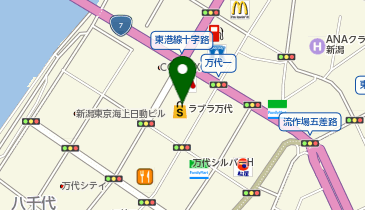 iPhone修理アイサポ 新潟ラブラ万代店の地図画像