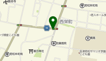 アイサポ会津若松店の地図画像