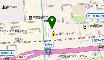 おたからや コモディイイダ亀戸店の地図画像