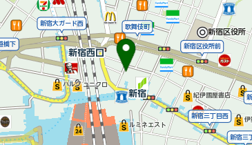 おたからや 新宿東口店の地図画像