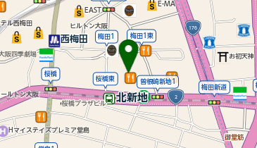 おたからや 梅田1丁目店の地図画像