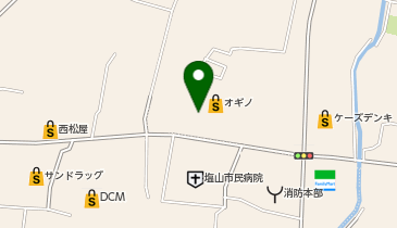 おたからや オギノ甲州店の地図画像