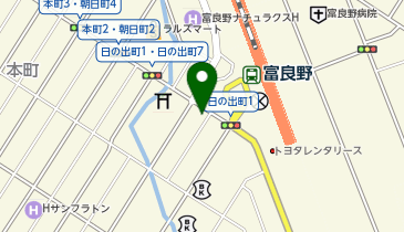 おたからや 富良野日の出町店の地図画像
