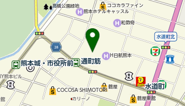 おたからや 熊本上通店の地図画像
