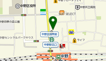 おたからや 中野駅北口本店の地図画像
