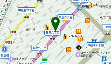 おたからや 銀座中央通り六丁目店の地図画像